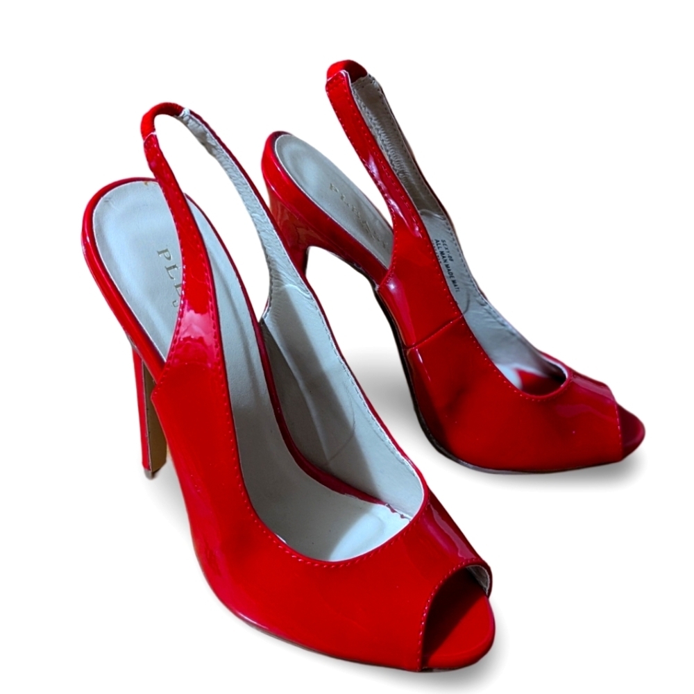 Pleaser Sexy-42 Red Slingbacks Pumps 👠